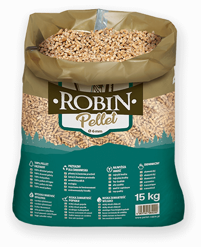 worek pelletu opałowego Robin do kupienia w Radzyniu Chełmińskim lub sklepie internetowym
